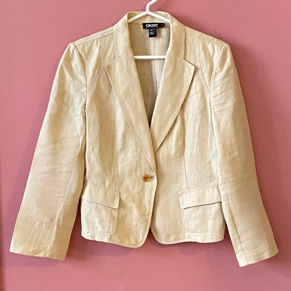 DKNY Linen Jacket Size 8